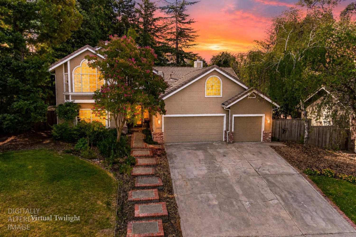 Exterior view of 2020 Sheffield Dr, El Dorado Hills, CA 95762-5904